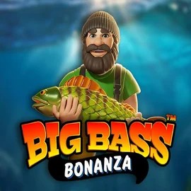 Big Bass Bonanza online game logo by Pragmatic Play on spinnits.com