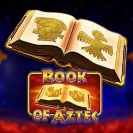 Book of Aztec online game logo by Amatic Industries on spinnits.com