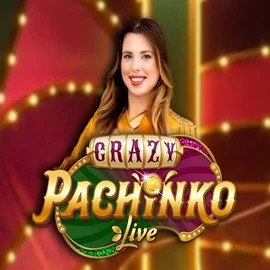 Crazy Pachinko slot logo by Evolution at Spinit Casino