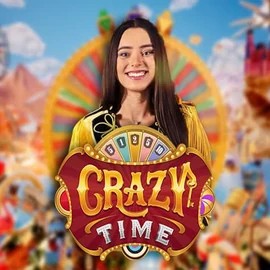 Crazy Time slot visual from Evolution available on spinnits.com