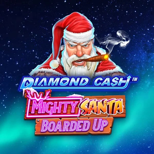 Diamond Cash Mighty Santa Boarded Up logo – Slots by Greentube at Spinit Casino