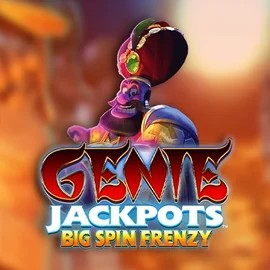 Genie Jackpots: Big Spin Frenzy slot logo by Blueprint Gaming at Spinit Casino
