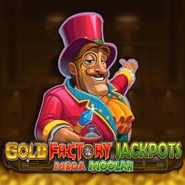 Gold Factory Jackpots Mega Moolah game by Aurum Signature Studios – logo hosted on Spinit Casino