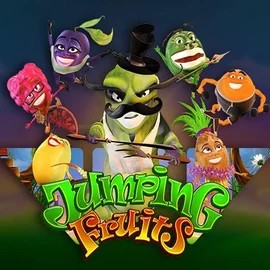 Jumping Fruits slot logo by Wazdan at Spinit Casino