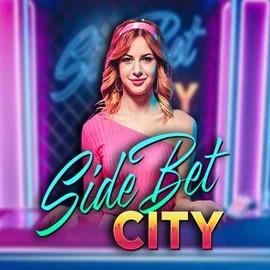 Side Bet City online game logo by Evolution on spinnits.com