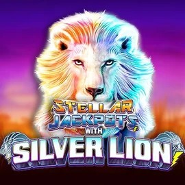 Stellar Jackpots with Silver Lion logo – Jackpots by Lightning Box Game at Spinit Casino