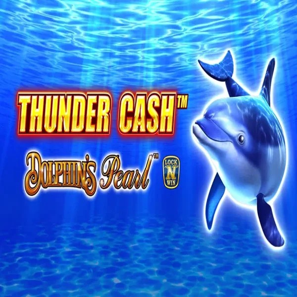 Thunder Cash Dolphins Pearl online game logo by Novomatic on spinnits.com