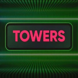 Towers slot logo by Turbo Games at Spinit Casino
